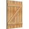 Ekena Millwork Joined Board-n-Batten Shutters w/Z-Bar, Rough Sawn Western Red Cedar, 26 7/8W x 33H, PR RBJ06Z26X033RWR - alternate 5